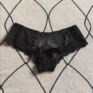 NWT cheeky black & grey lacy panties
